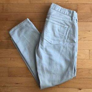 j.Crew Cropped Matchstick Jean in Light Grey